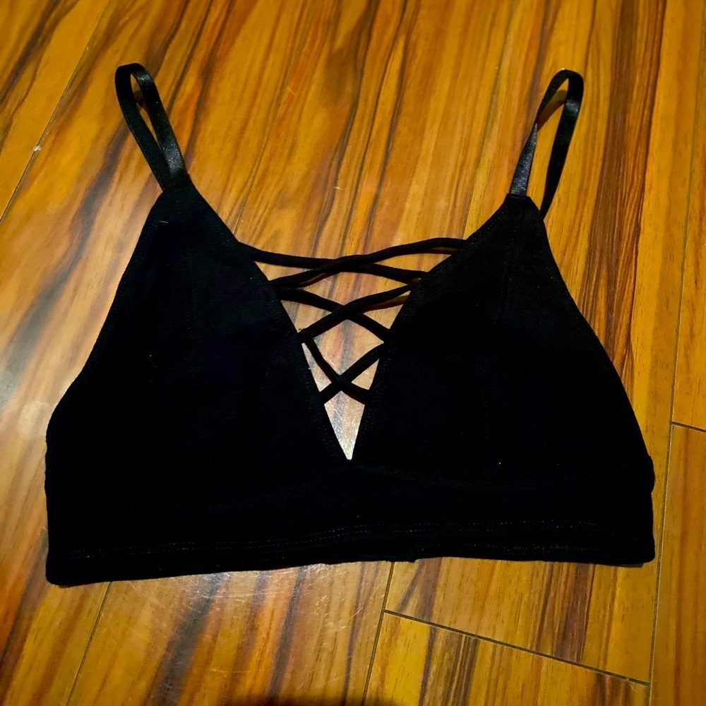 NWOT Super cute and sexy black bralette by Out From Under.